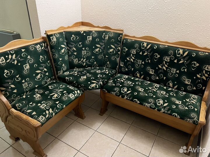 Кухонный уголок из массива дуба