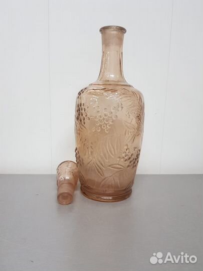 Графин цветное стекло СССР 34 см