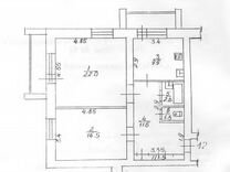 2-к. квартира, 65,4 м², 4/6 эт.