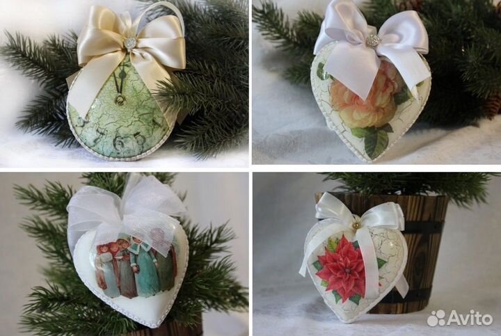 Елочные украшения ручной работы