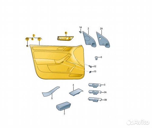 Б/У Обшивка двери - В хорошем состоянииn