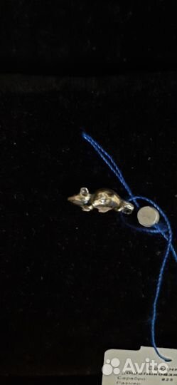 Мышь серебряная кошельковая для денег