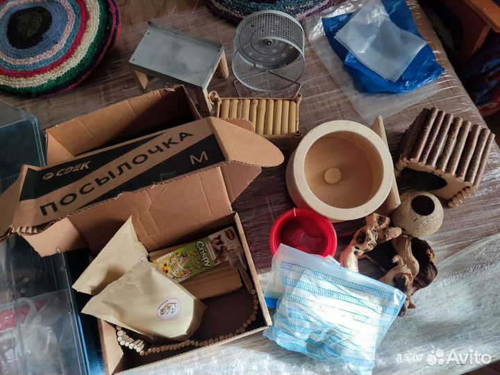 Аксессуары, корм, домик для грызунов