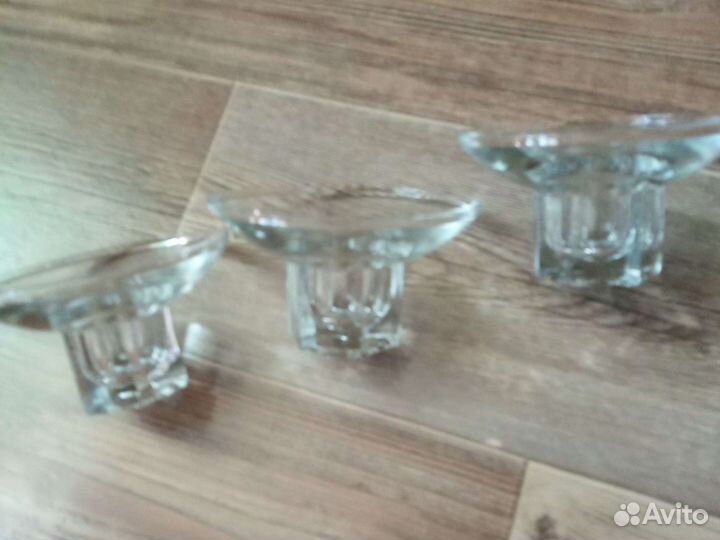 Подсвечники СССР стекло