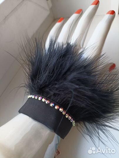 Манжеты сьемные с перьями