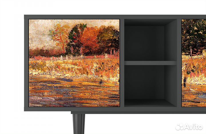 Тв-тумба T5 - Антрацит - The Banks of the Seine