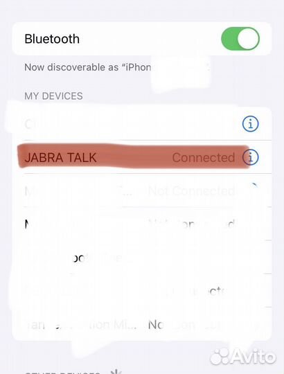 Bluetooth гарнитура jabra