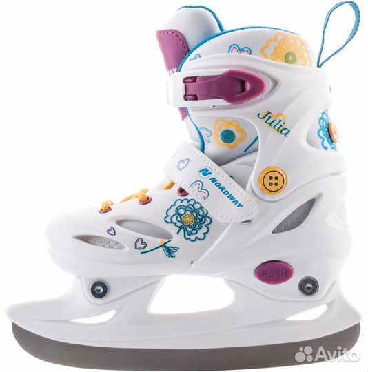 Коньки раздвижные для девочек Nordway (р-р 27-30)