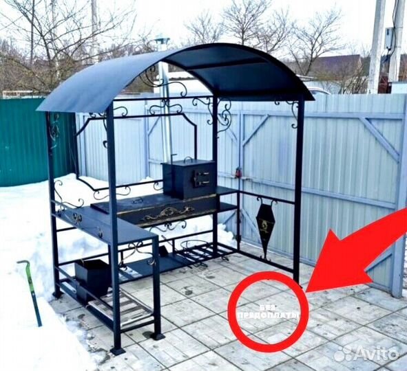 Беседка с мангалом
