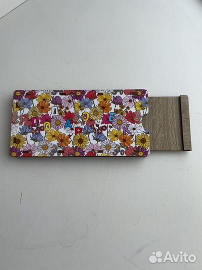 Деревянный подарочный конверт для денег