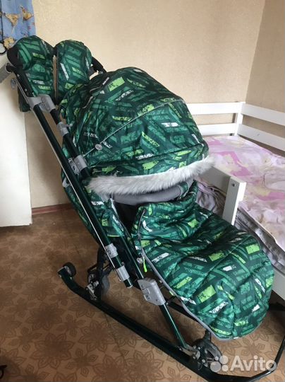 Санки коляска nika