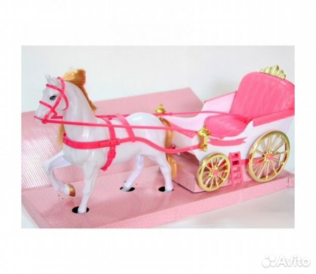 Карета с лошадью Глория 22088 47 см