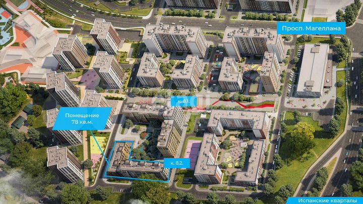 Сдам помещение свободного назначения, 78 м²