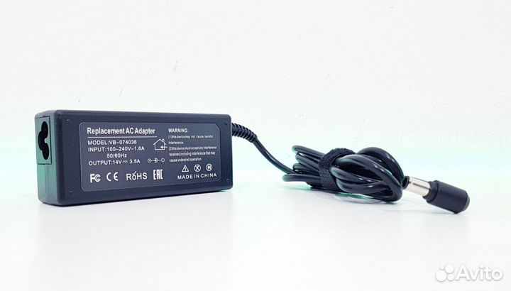 Блок питания 14V 3.5A (6.5x4.4) новый