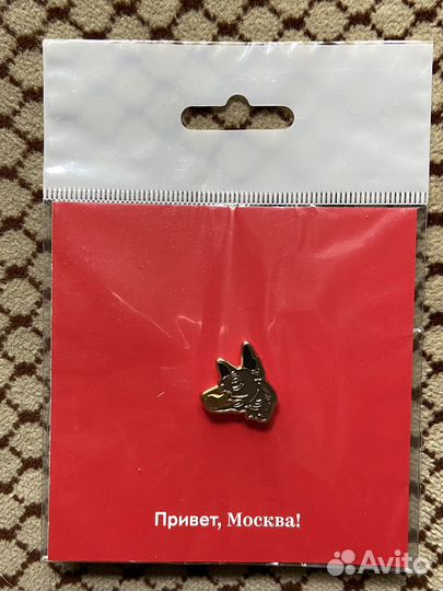 Значок Московский метрополитен Собака пограничника