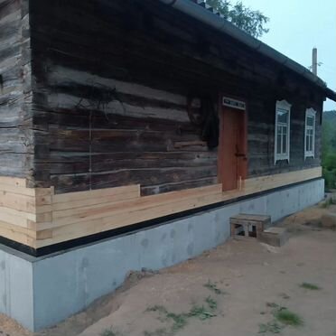 Подъём домов, замена венцов
