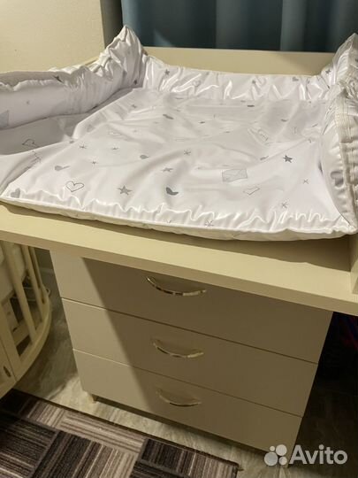 Матрас для пеленания Polini kids French Teddy