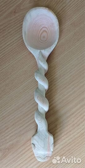 Деревянная ложка - удав (своя резьба по дереву)