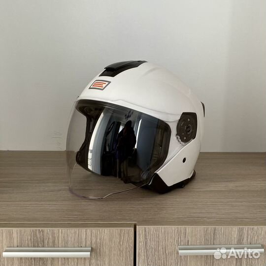 Мотошлем открытый Origine Palio Solid, белый