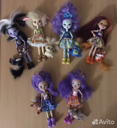 Enchantimals куклы скунс
