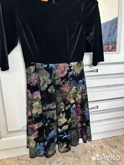 Бархатное платье