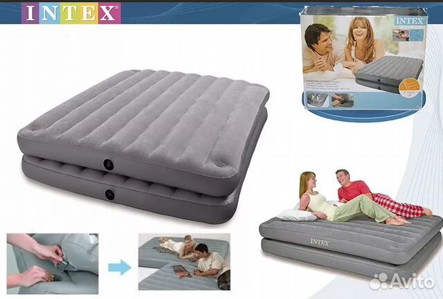 Надувной матрас intex prestige downy bed 64777