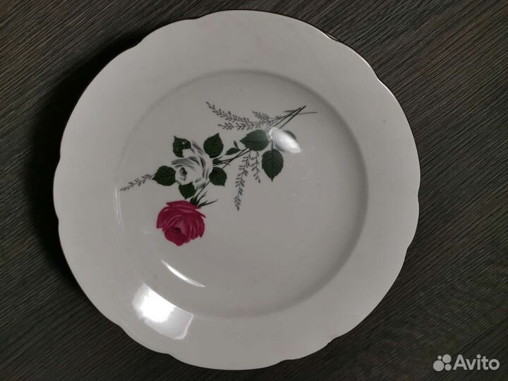 Фарфоровые тарелки kahla rose гдр