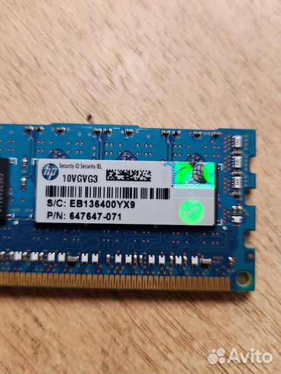 Оперативная память HP DDR3 4GB