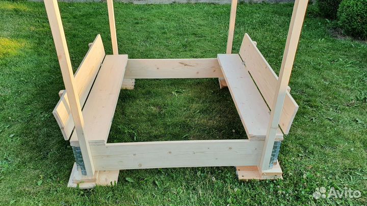 Деревянная Песочница с крышей