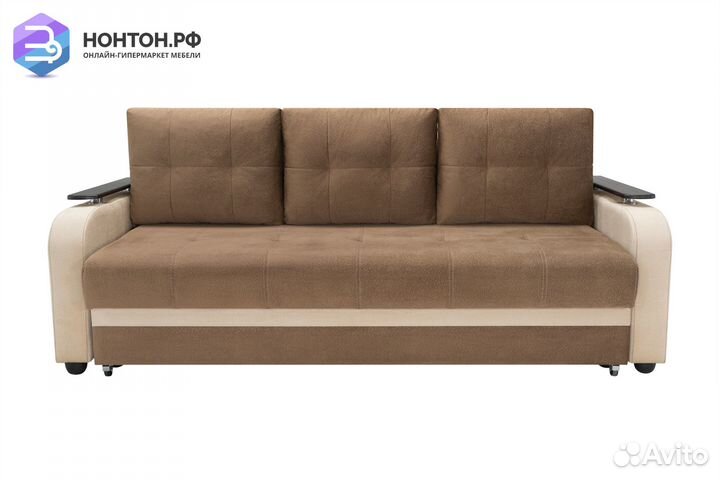 Диван еврокнижка Севилья светло-коричневый