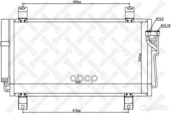 Радиатор кондиционера Mazda 6 all 07 10-45642-SX