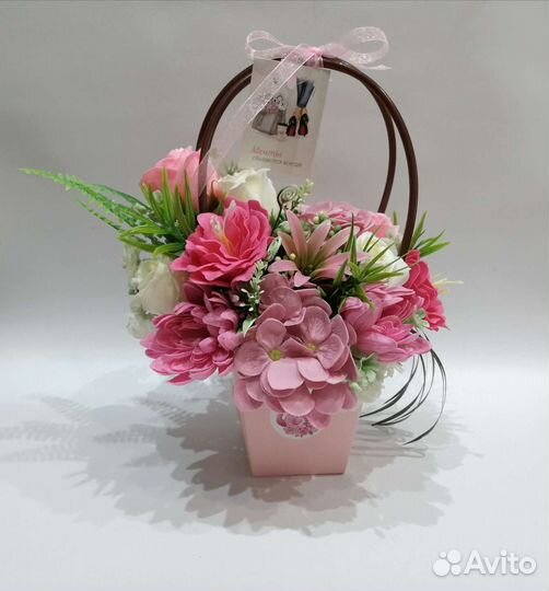 Букеты из мыльных, пенных цветов