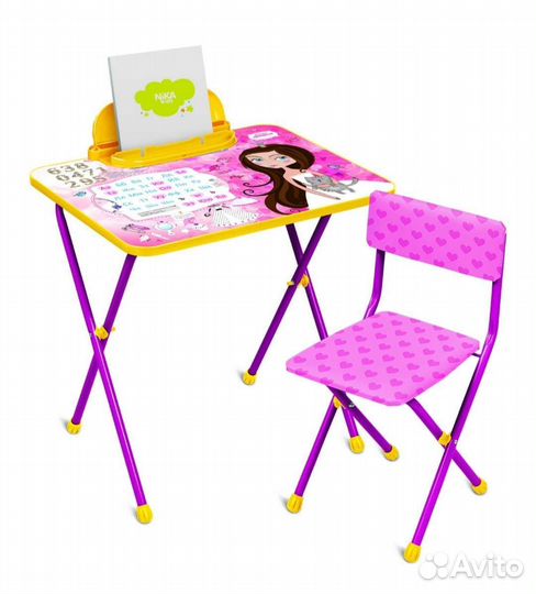 Комплект детской мебели, стол и стул, новые