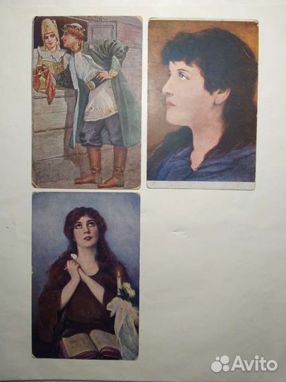 Старинные открытки из немецкого плена 1917г,12шт