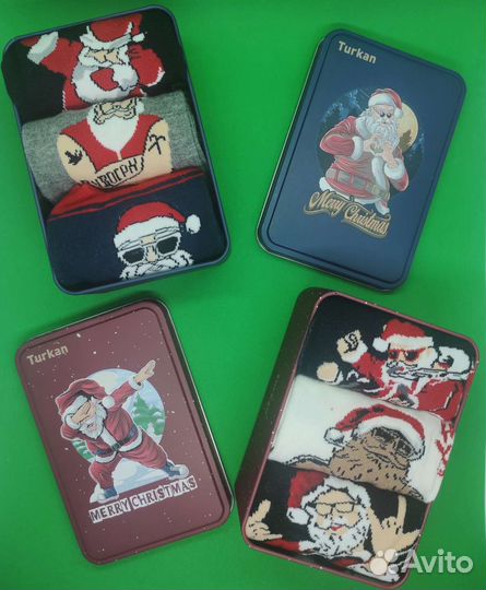 Носки новогодние, подарочные (мужские)