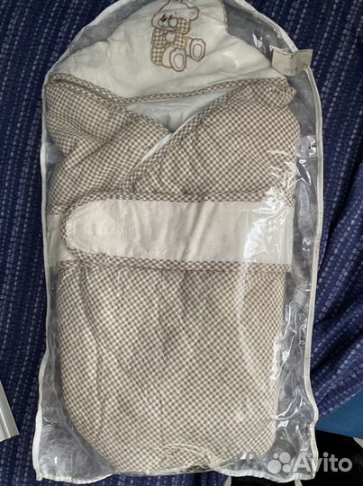 Одеяло-конверт на выписку универсальное х/б