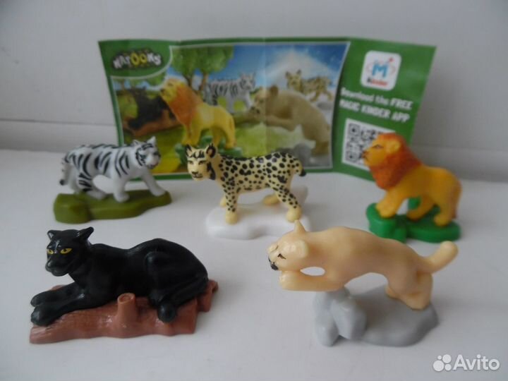 Серии животных из киндер сюрприза
