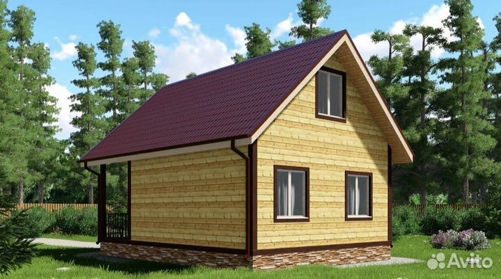 Профилированный брус домокомплект 6 на 8 м