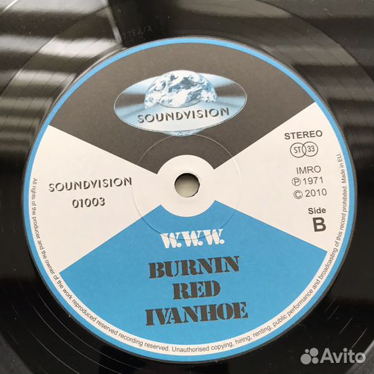 Виниловая пластинка Burnin Red Ivanhoe WWW