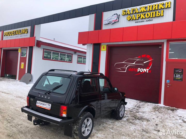 Рейлинги Niva 2121 Legend Urban продольные черные