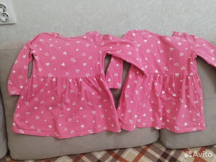 Платье для двойни 86