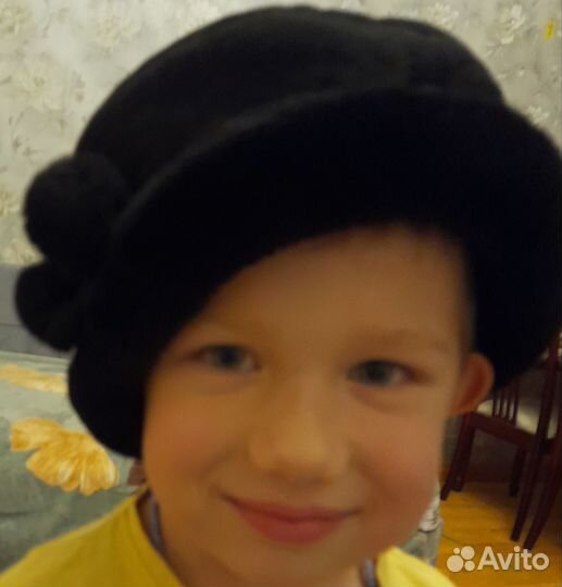 Шляпа женская зимняя натуральный мех