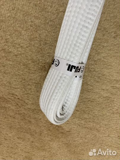 Пояс белый дзюдо fuji