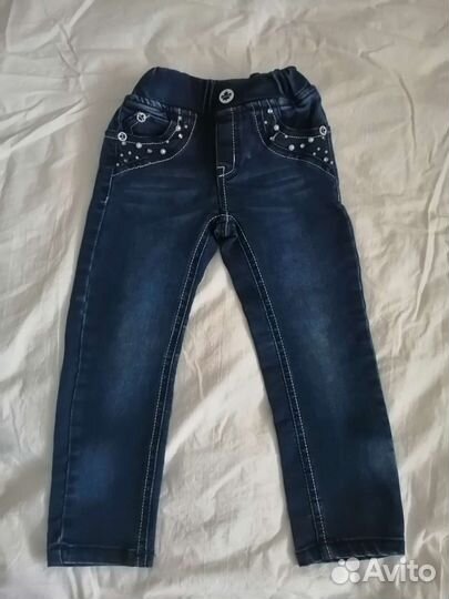 Джинсы для девочки 98