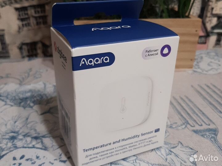 Датчик температуры и влажности aqara