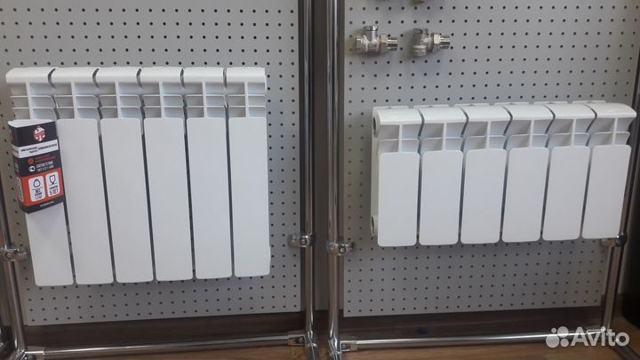 Радиатор отопления биметаллический, алюминиевый