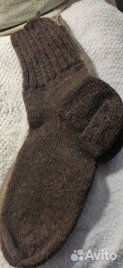 Носки шерстяные вязаные,ручная работа