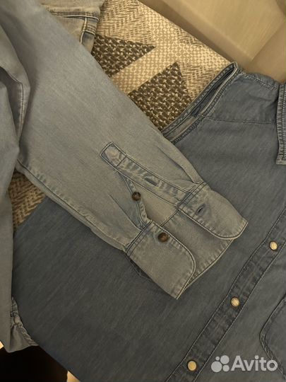 Рубашка джинсовая massimo dutti