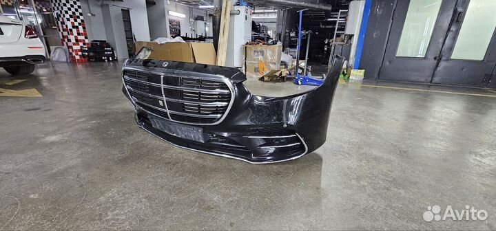 Бампер передний mercedes w223 amg пакет оригинал
