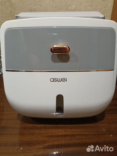 Держатель для туалетной бумаги с полкой и ящиком